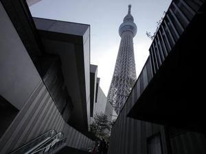 Открытие 600-метровой башни в Токио чуть не сорвал ветер Открытие 600-метровой башни в Токио чуть не сорвал ветер