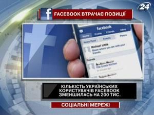 Количество украинских пользователей Facebook уменьшилось на 200 тыс. Количество украинских пользователей Facebook уменьшилось на 200 тыс.