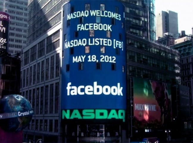 Стоимость акций Facebook опустилась ниже 30 долларов