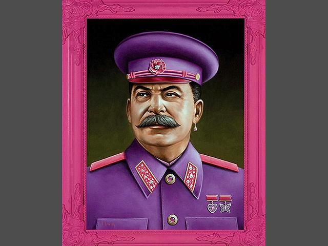 В Америке нарисовали Сталина в розовом мундире