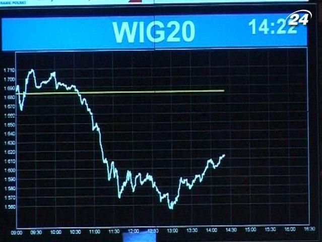 Індекс українських компаній у Варшаві підвищився на 1,6% Індекс українських компаній у Варшаві підвищився на 1,6%