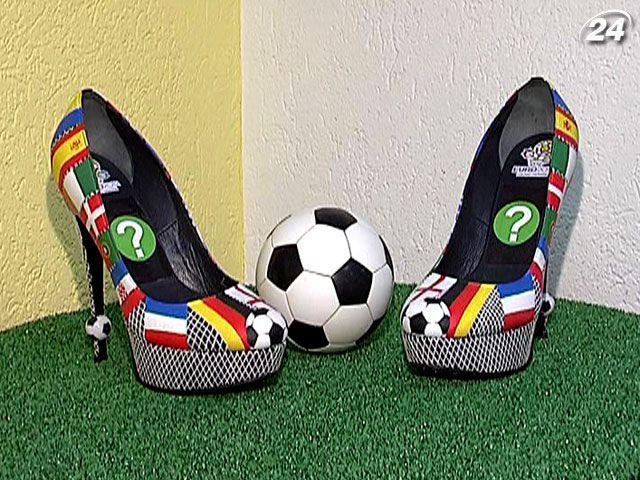 Донецкий сапожник к ЕВРО-2012 создал пару женских туфель на шпильках