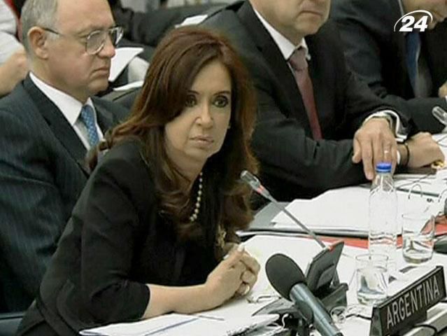 Президент Аргентини заявила про претензії на Фолкленди 