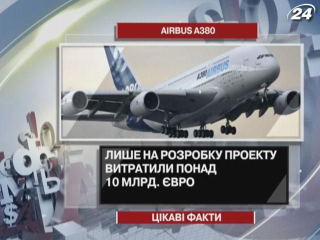 Цікаві факти про Airbus A380