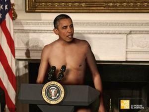 Обама голяка рекламує еквадорський журнал Обама голяка рекламує еквадорський журнал