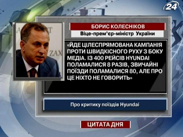 Колесников: Идет целенаправленная кампания против скоростного движения со стороны медиа