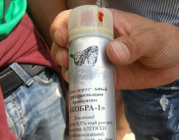 Проти мітингувальників використали газ "Кобра-1" Проти мітингувальників використали газ "Кобра-1"