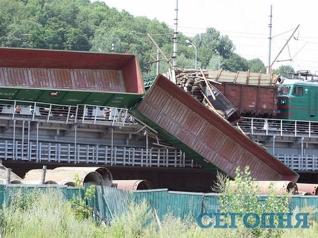 В Киеве столкнулись два поезда