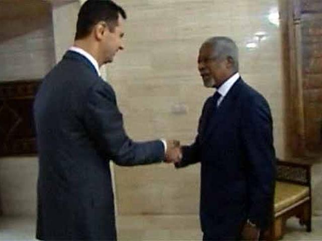 Аннан домовився з Асадом про припинення вогню