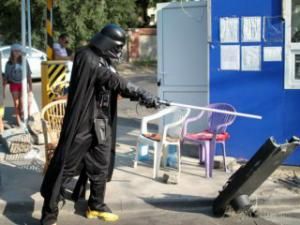 В Одессе "Дарт Вейдер" разбил парковку (Видео)