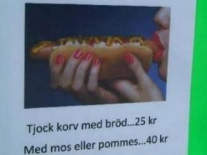 Шведка стала на захист провокативного плакату хот-догів