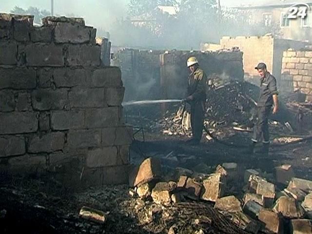 На Луганщине сгорело полсела