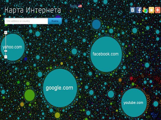 "Карта Інтернету" розповість про зв'язки між сайтами "Карта Інтернету" розповість про зв'язки між сайтами