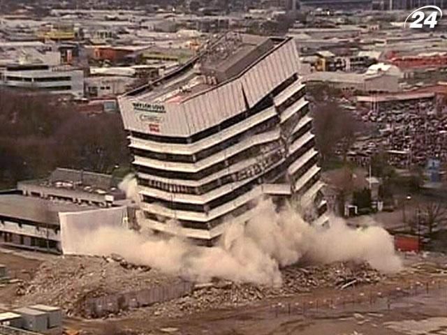 У Новій Зеландії підірвали багатоповерхівку, пошкоджену під час землетрусу