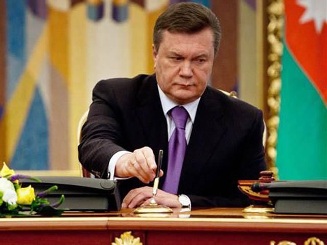 Янукович підписав закон про зону вільної торгівлі з СНД