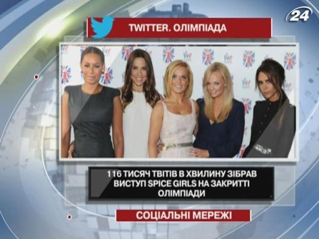 Виступ Spice Girls на закритті Олімпіади зібрав 116 тисяч твітів за хвилину