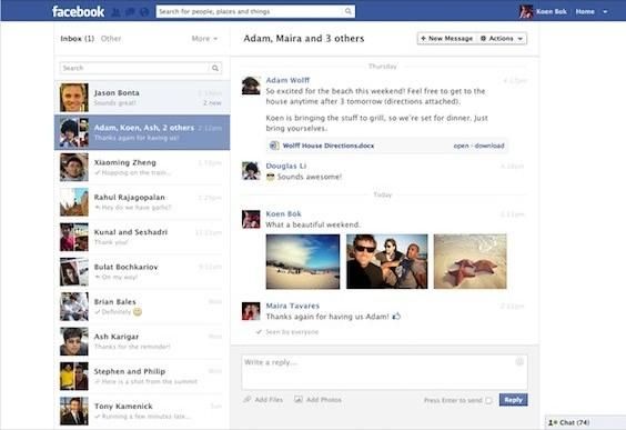 Facebook обновил интерфейс сервиса общения