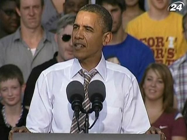 Обама випереджає Ромні на 1% Обама випереджає Ромні на 1%