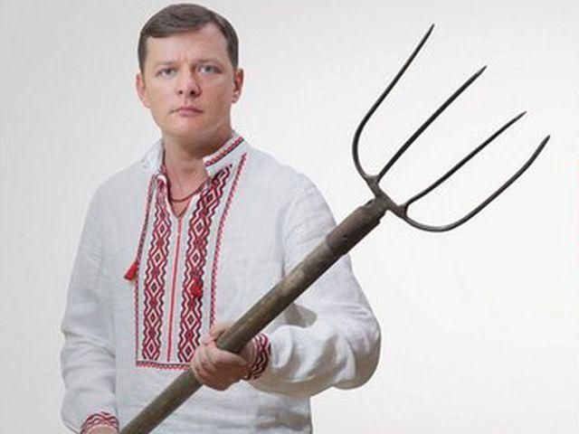 "Регионалы" подали в суд на партию Ляшко из-за билбордов с вилами "Регионалы" подали в суд на партию Ляшко из-за билбордов с вилами