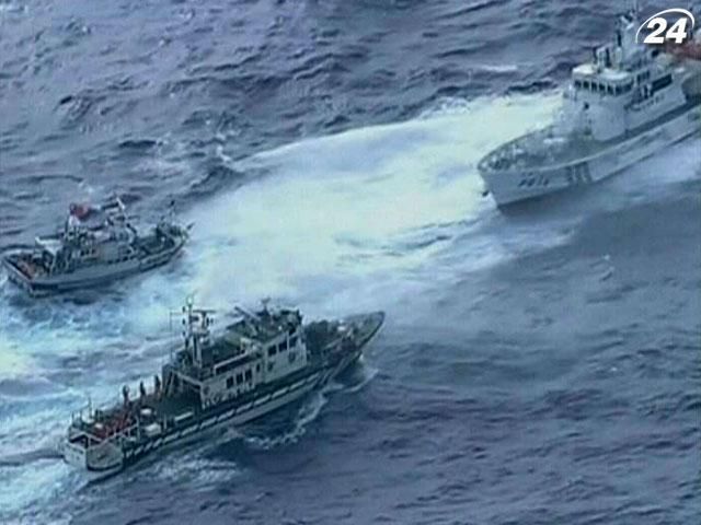 Тайваньские и японские суда сошлись в морском сражении