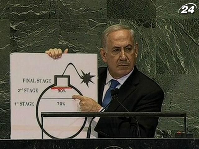 Израильский премьер нарисовал "красную линию" для Ирана