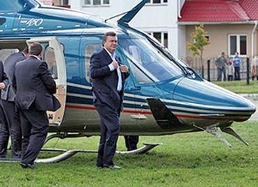 Янукович політає над Запоріжжям гелікоптером, щоб зекономити час