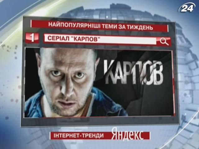 Детективний серіал "Карпов" – найпопулярніша тема в Yandex