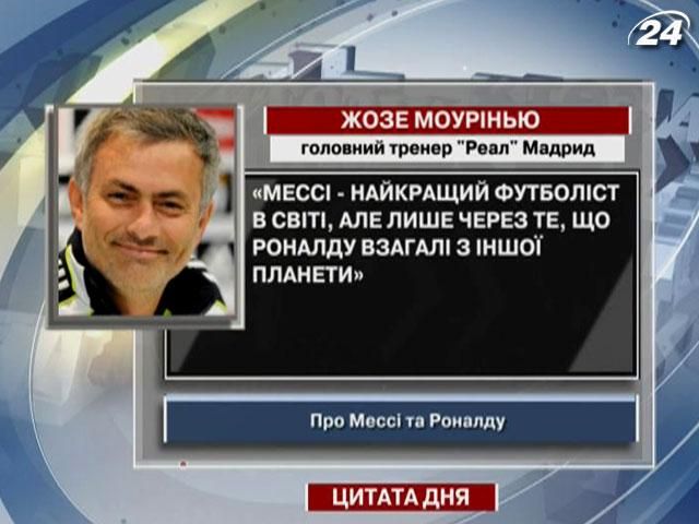 Моуринью: Месси - лучший футболист, потому что Роналду - с другой планеты