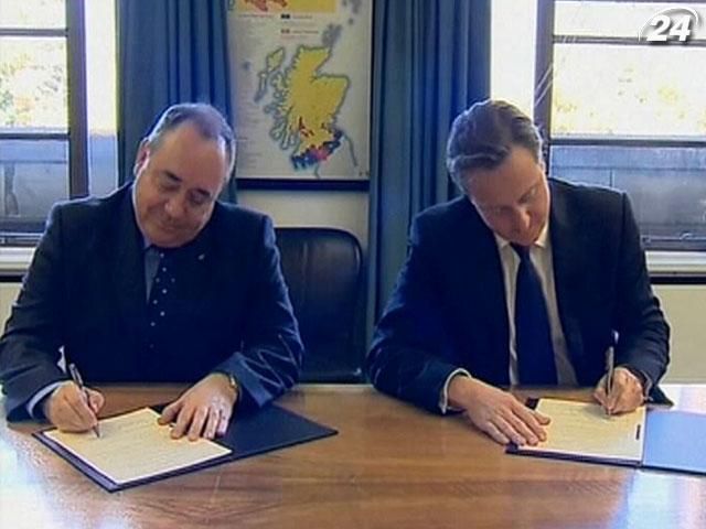 Лондон дав шотландцям шанс на незалежність Лондон дав шотландцям шанс на незалежність