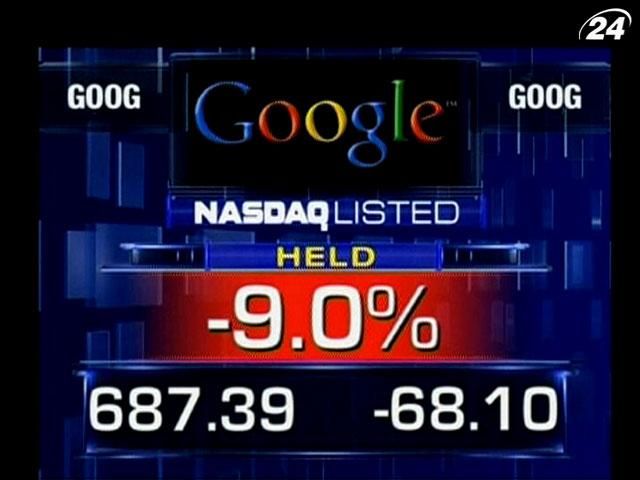 После ошибочной публикации отчета акции Google обвалились на 10%
