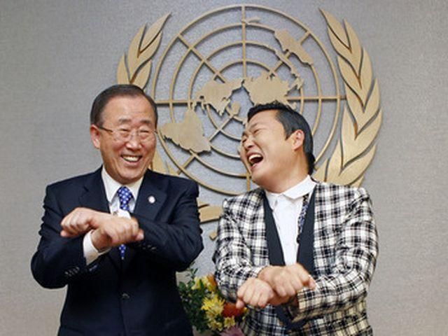 Пан Гі Мун станцював Gangnam style в ООН 