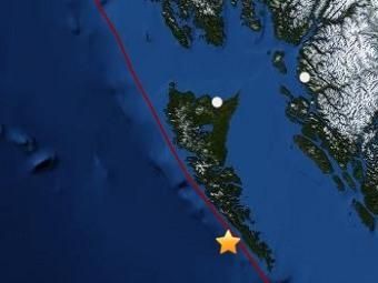Біля канадського узбережжя стався землетрус магнітудою 6,3 бала