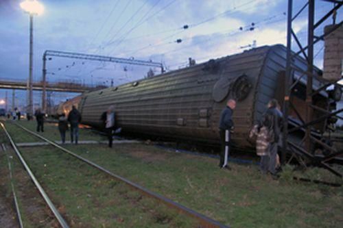 МЧС обнародовало видео с железнодорожной аварии в Запорожье(Видео)