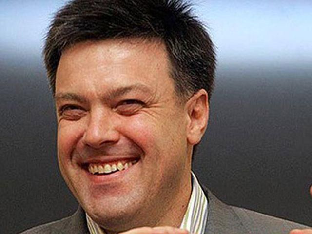 Тягнибок святкував день народження без дружини, але з Яценюком Тягнибок святкував день народження без дружини, але з Яценюком