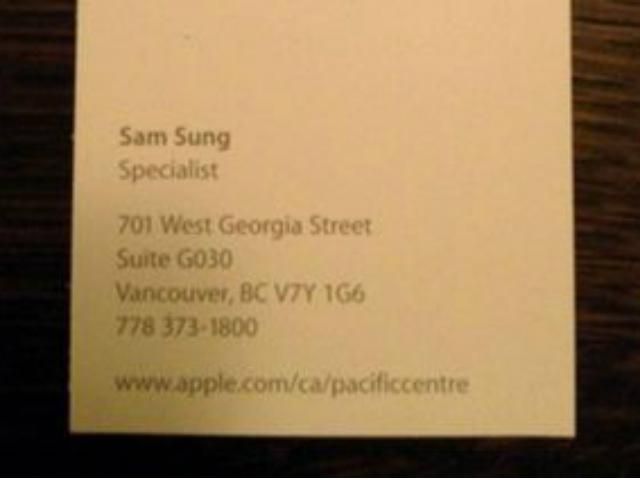 В компании Apple работает человек по имени Сам Сунг