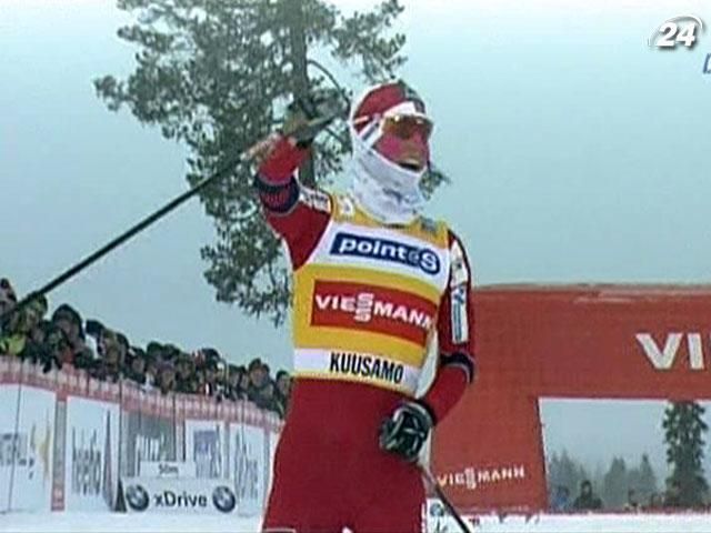 Марит Бьерген выиграла третью подряд гонку в новом сезоне