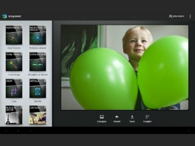 Фоторедактор Snapseed тепер працює на Android Фоторедактор Snapseed тепер працює на Android