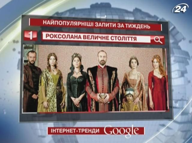 На прошлой неделе в Google чаще всего искали сериал о Роксолане