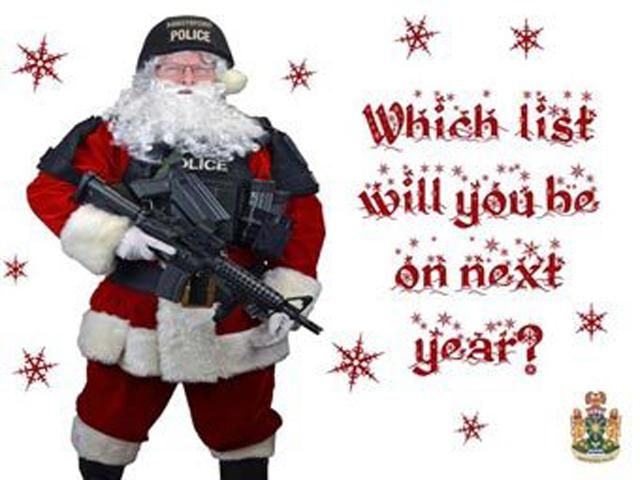 Полиция Канады прислала преступникам рождественские открытки Полиция Канады прислала преступникам рождественские открытки