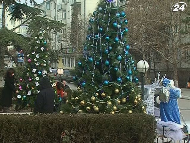 В Судаке выбирали самую красивую новогоднюю елку