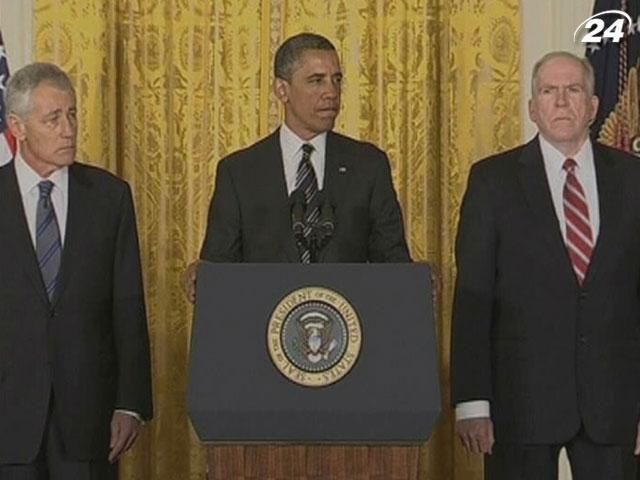 Обама выдвинул кандидатов на должности глав Пентагона и ЦРУ