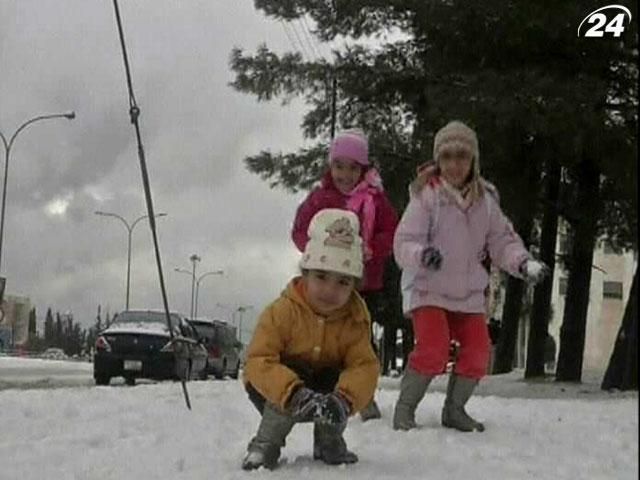 Близький Схід потерпає від небувало низьких температур