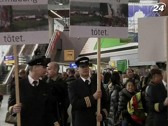 Европейские пилоты протестуют против долгих ночных полетов