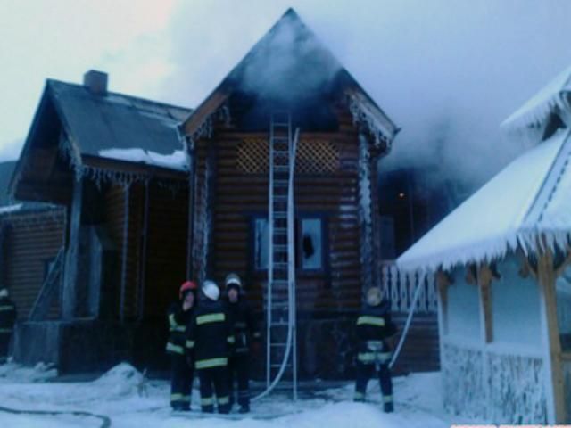 В Житомире горел ресторан (Фото)
