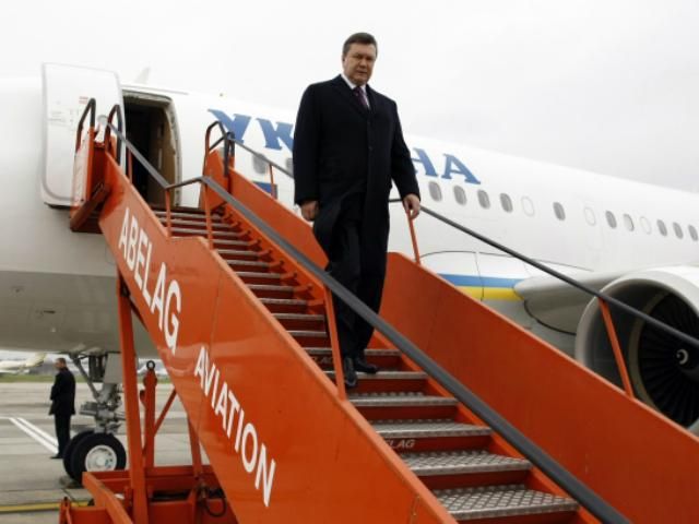 Янукович прибыл в Швейцарию на Всемирный экономический форум
