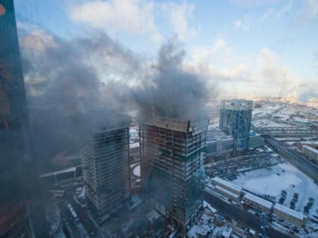 У Москві горів хмарочос (Фото, відео) 