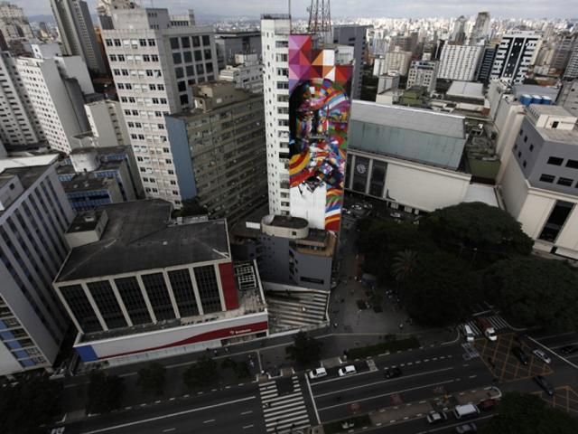 В Сан-Паулу прошел фестиваль граффити (Фото)