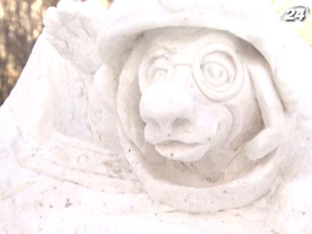 В московском парке работает выставка ледовых скульптур В московском парке работает выставка ледовых скульптур