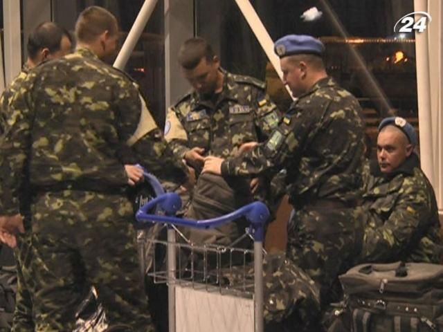 Украинские миротворцы вернулись из Либерии Украинские миротворцы вернулись из Либерии