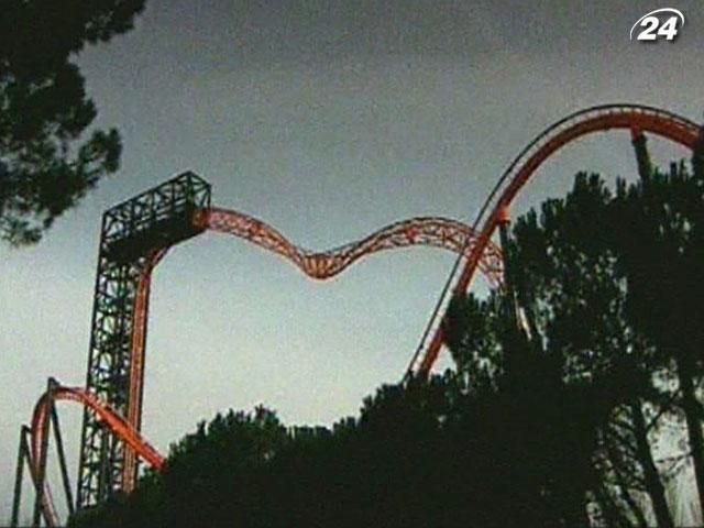 Инспекция безопасности американских горок - завершающий этап установки аттракциона Инспекция безопасности американских горок - завершающий этап установки аттракциона